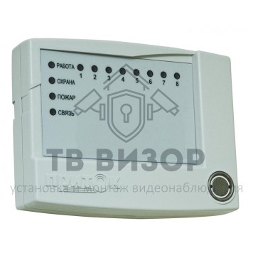 Прибор приёмно-контрольный
 ППКОП 011-8-1-011 М ПритокА-4(8)-0