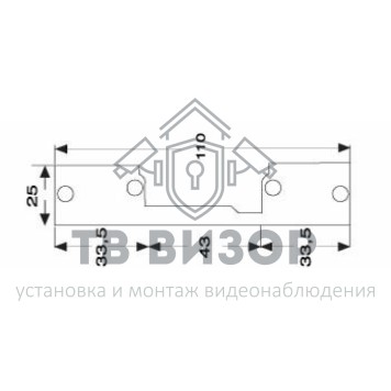 Планка ответная
 DORCAS B-1