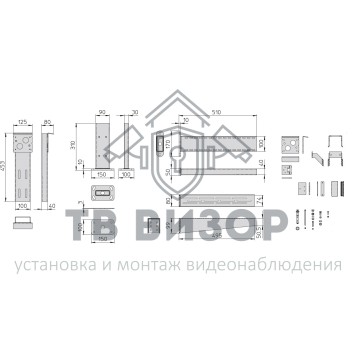 Комплект для монтажа замка
 Viro 7905.600-1