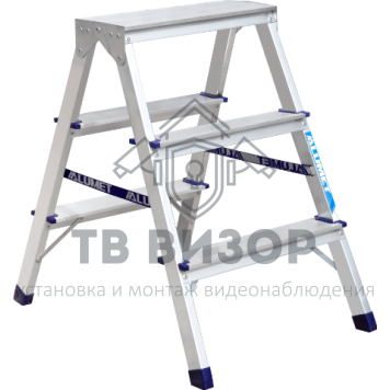 Стремянка
 Стремянка алюминиевая АЛЮМЕТ AD7203 3 ступени двухсторонняя-0