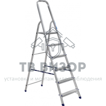 Стремянка
 Стремянка алюминиевая АЛЮМЕТ АМ706 6 ступеней-0