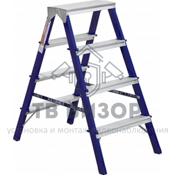 Стремянка
 Стремянка стальная АЛЮМЕТ MD8204 4 ступени двухсторонняя-0
