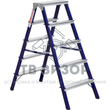 Стремянка
 Стремянка стальная АЛЮМЕТ MD8205 5 ступеней двухсторонняя-0