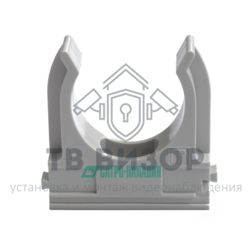 Держатель
 Крепёж-клипса для труб Полистирол д20 (100шт/1500шт уп/кор) Промрукав-0