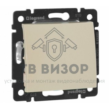 Выключатель
 Legrand 774301 ∙ VALENA Выключатель одноклавишный в рамку слоновая кость-0