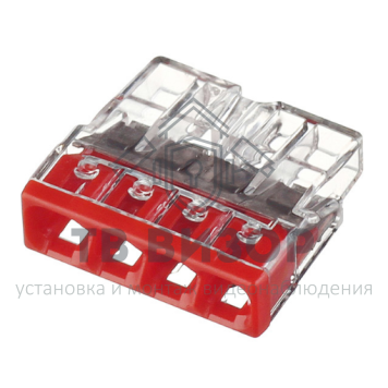 Клемма
 2273-204 ∙ Экcпресс-клемма, 4-проводная до 2,5 мм² WAGO (07-5133)-0