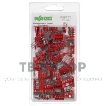 Клемма
 2273-204 ∙ Экcпресс-клемма, 4-проводная до 2,5 мм² WAGO (07-5133)-2