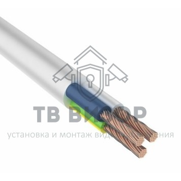 Кабель
 Провод ПВС 3x1,5 мм², белый, ГОСТ (01-8046-4) 100м-1