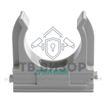 Держатель
 Крепёж-клипса для труб Полистирол д25 (100шт/1000шт уп/кор) Промрукав-0