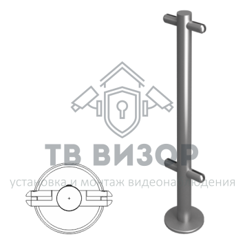 Ограждение полуростовое
 Стойка ограждения под стекло i-образная 800мм (ВЗР2462-00.02-06)-0