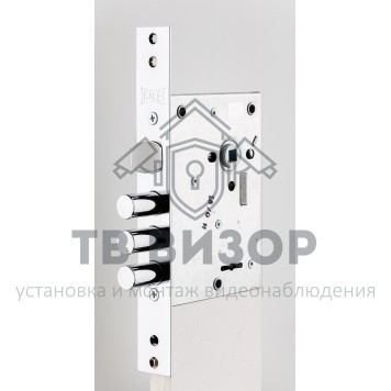 Замок врезной сувальдный
 442 L CR PB-0