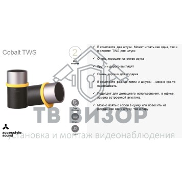 Беспроводная колонка
 Cobalt TWS-2