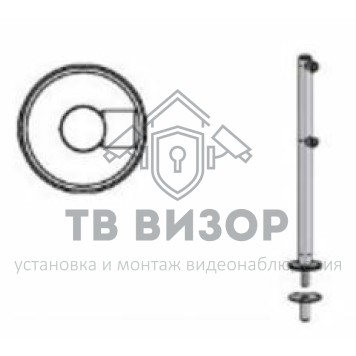 Ограждение полуростовое
 Стойка ограждения съемная L-образная (арт.ВЗР 1996Р03)-0