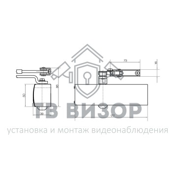 Доводчик дверной
 GEZE TS 1500 (коричневый)-1