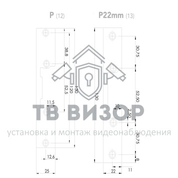 Планка ответная
 DORCAS PX-1