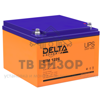 Аккумуляторная батарея
 Аккумулятор 12В 26 А∙ч (DTM 1226)-0