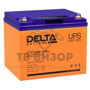 Аккумуляторная батарея
 Аккумулятор 12В 40 А∙ч (DTM 1240 L)-0