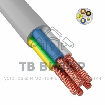 Кабель
 Провод ПВС 5х1,5 мм², белый, ГОСТ (01-8070) 100м-0