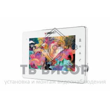 Монитор видеодомофона
 E-1260 M/Wt/Si белый с серебристой металлической рамкой-0