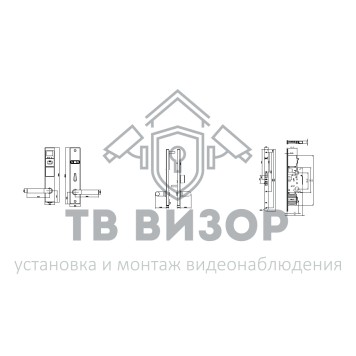 Замок электронный
 KD040/80-710-L-1