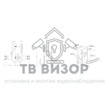 Замок электронный
 KD040/90-704-L-1