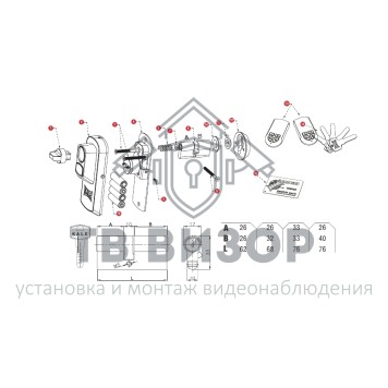 Замок электромоторный
 X10  KD049/10-200-1