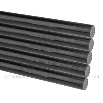 Термоклей
 Клеевые стержни d=7,4 мм, L=200 мм, черные (упак. 10 шт.) REXANT (09-1104)-0