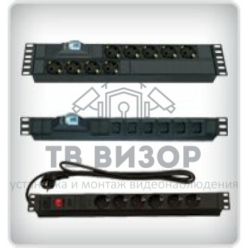 Блок розеток
 LN-PRZ-EKO-1U6P-SC-0