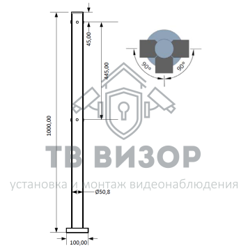 Ограждение полуростовое
 TSb-V-1