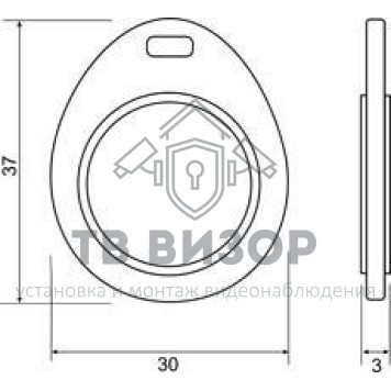 Бесконтактный брелок
 IL-07MBlackW-1