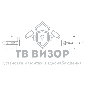 Доводчик дверной
 Нора-М 202 (серебро)-2