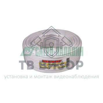 Кабель
 Телефонный кабель ШТЛП REXANT 4 жилы Cu, белый, бухта 100 м  (01-5101)-1