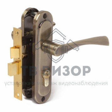 Замок врезной цилиндровый с ручками
 0823/60-AB-0