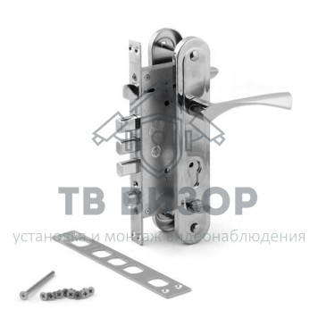 Замок врезной цилиндровый с ручками
 T-0523-C-CR-L-0