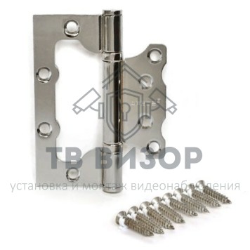 Петля накладная (без врезки)
 100*75*2,5-B2-Steel-CR-0