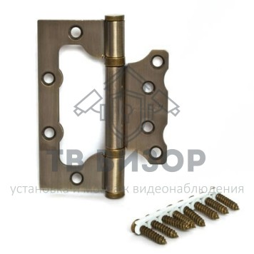 Петля накладная (без врезки)
 100*75*2,5-B2-Steel-AB-0