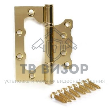 Петля накладная (без врезки)
 100*75*2,5-B2-Steel-G-Blister-0