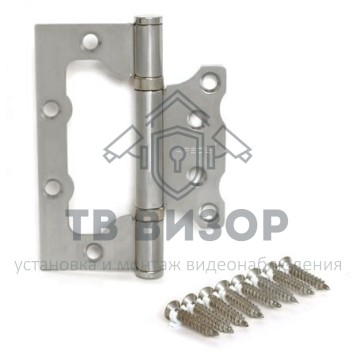 Петля накладная (без врезки)
 100*75*2,5-B2-Steel-NIS-1