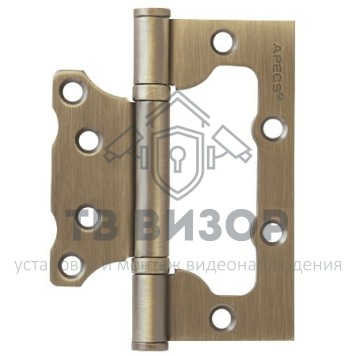 Петля накладная (без врезки)
 100*75*2,5-B2-Steel-MB-1