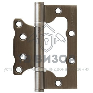 Петля накладная (без врезки)
 100*75*2,5-B2-Steel-GRF-0