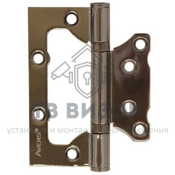 Петля накладная (без врезки)
 100*75*2,5-B2-BN-0