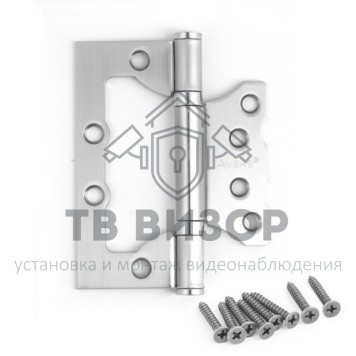 Петля накладная (без врезки)
 100*75*2,5-B2-CRM-0