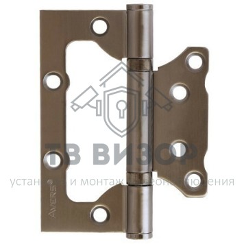 Петля накладная (без врезки)
 100*75*2,5-B2-GRF-1