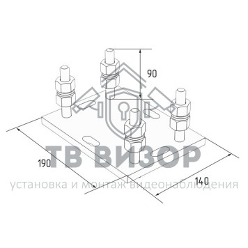 Подставка роликовой опоры
 DHS200308-1