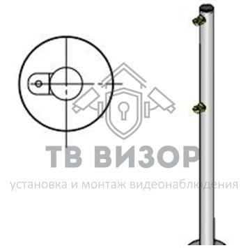 Ограждение полуростовое
 Стойка ограждения с 2-мя полупетлями односторонняя (арт.ВЗР 1996.09.10)-0
