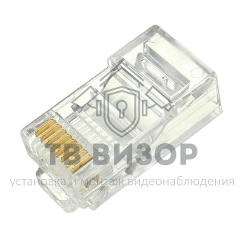 Коннектор
 Джек RJ-45 8P-8C CAT5e Ts (100шт/уп)-0