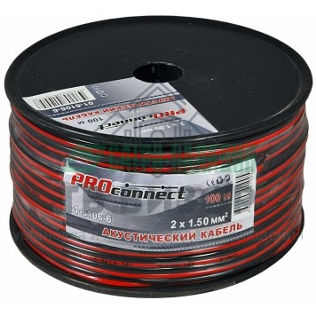 Кабель
 Кабель ШВПМ 2х1.50 мм² красно-черный PROconnect (01-6106-6) 100м-1