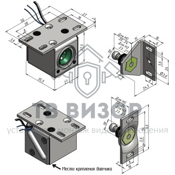 Замок мебельный
 Promix-SM102.11 белый-2