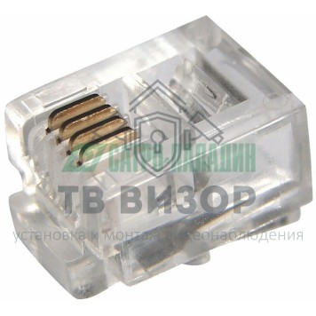 Коннектор
 Джек телефонный  6P4C  PROCONNECT (05-1012-3)-0