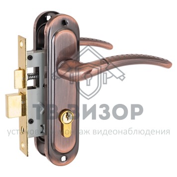 Замок врезной цилиндровый с ручками
 СТАНДАРТ 132/50 AC-0